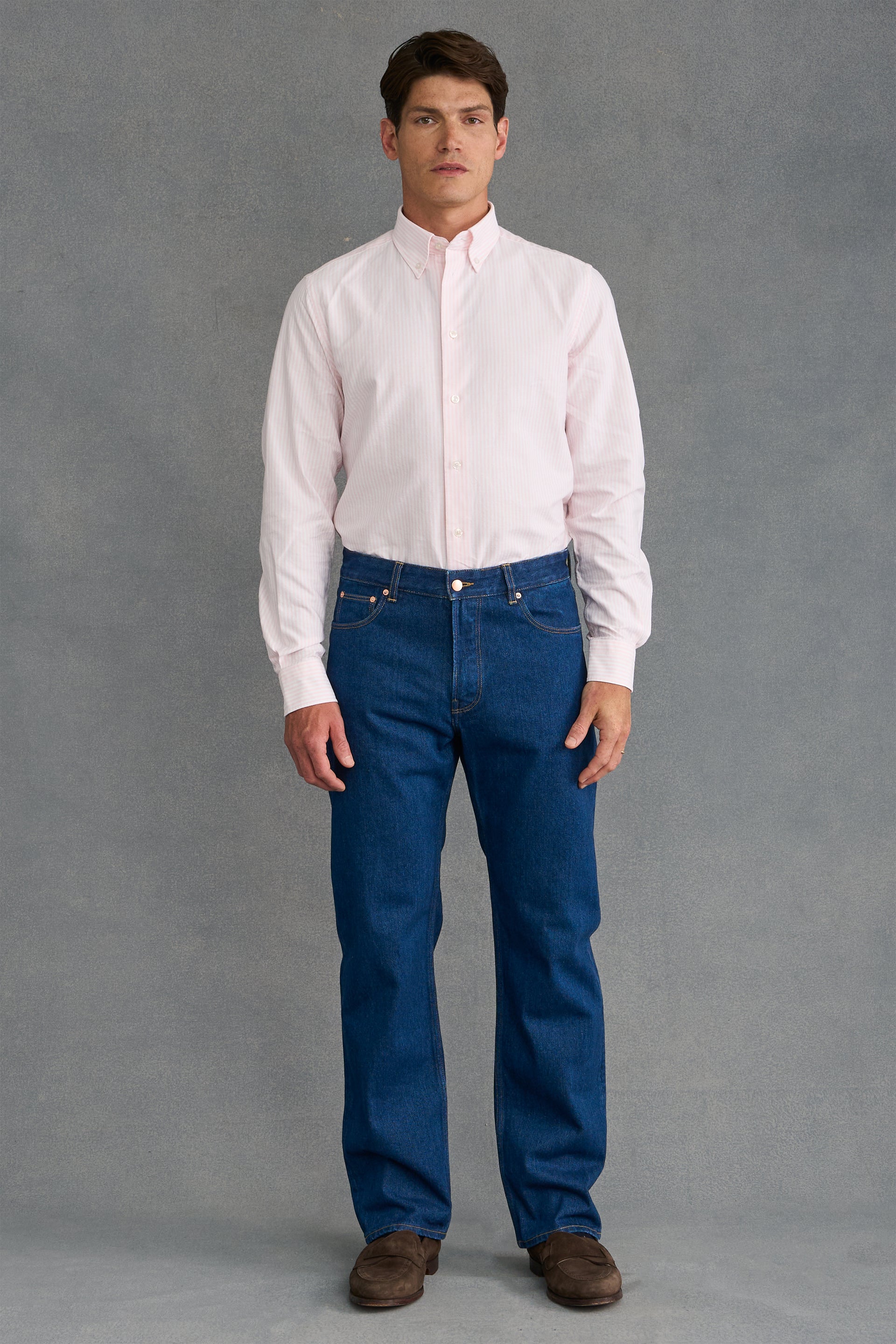 Dark Blue Dark Wash Denim Jeans
