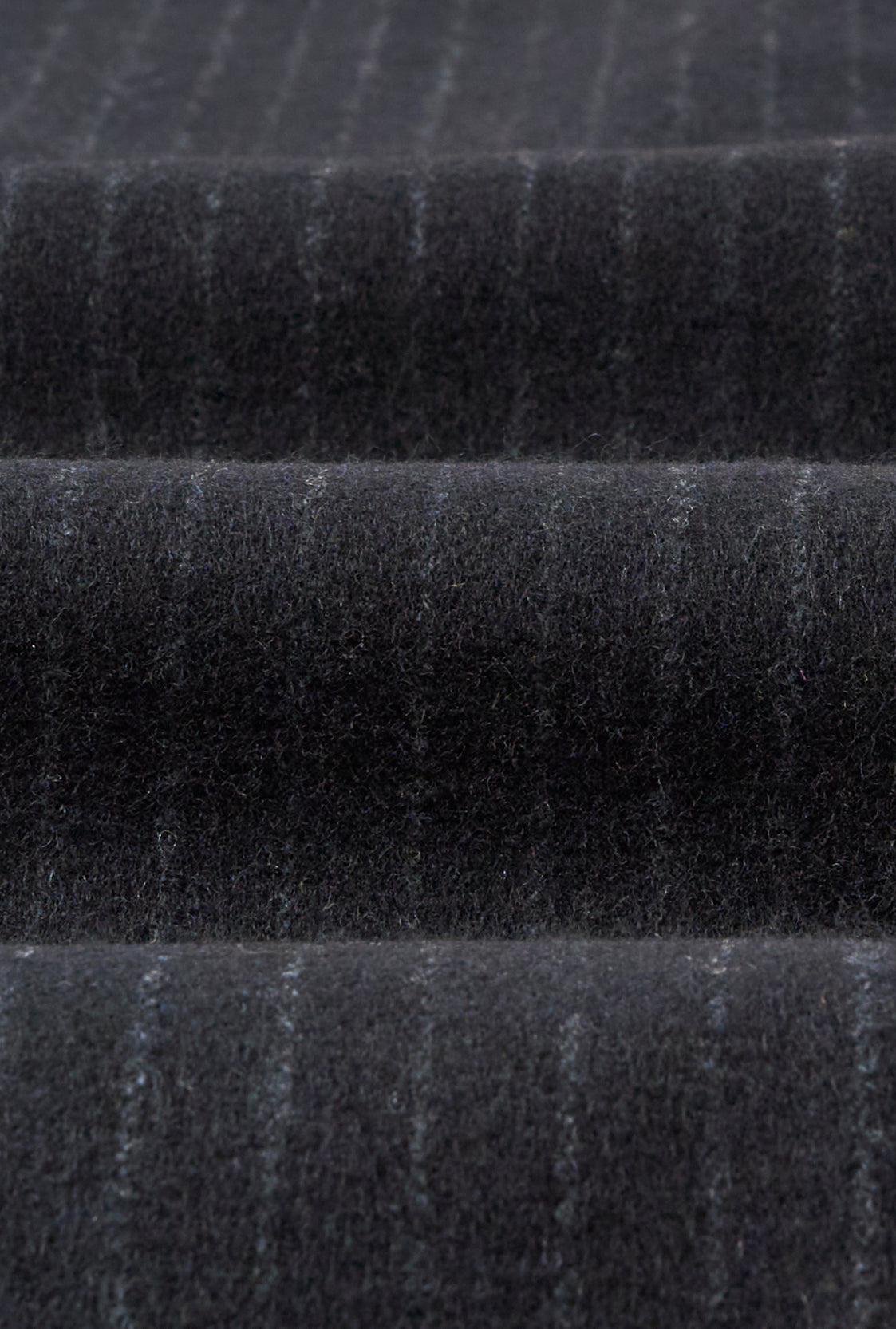 Navy Chalk Stripe Single Pleat Flannel Suit Trousers – New and