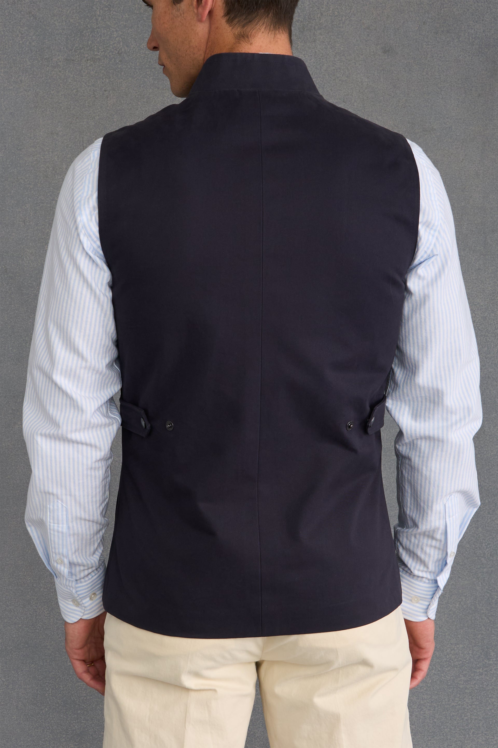 Navy Cotton Gilet