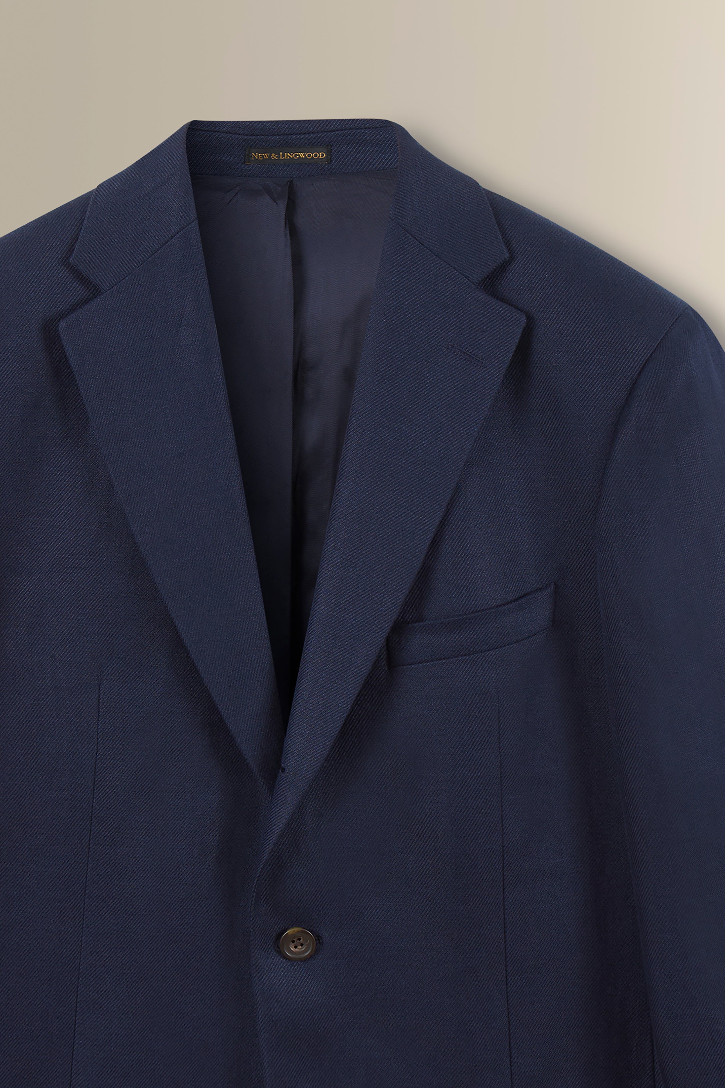 Navy Single Breasted Linen Twill Jacket – New and Lingwood