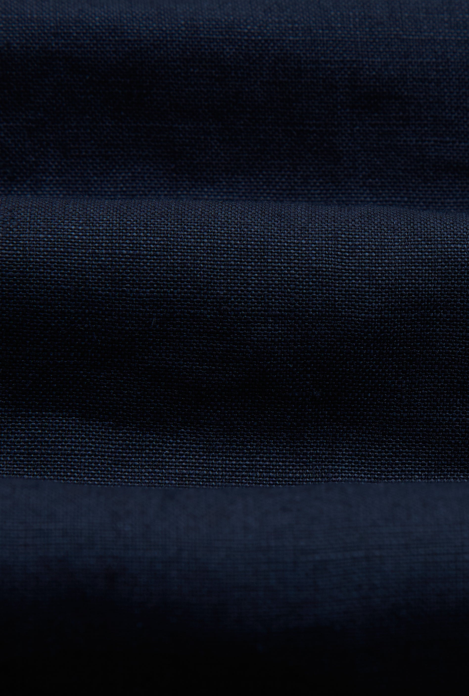Navy Single Breasted Linen Twill Jacket