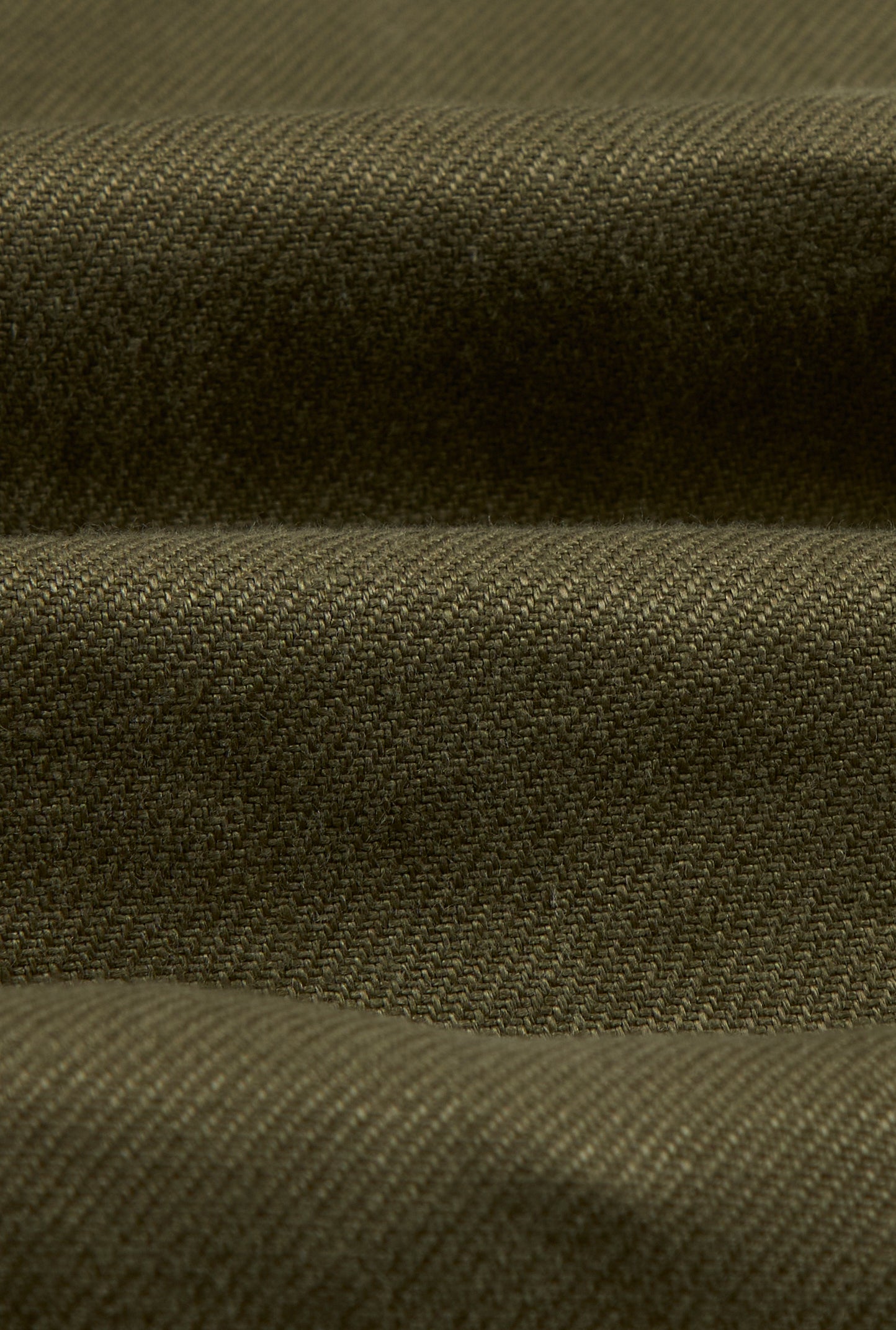 Green Single Breasted Linen Twill Jacket