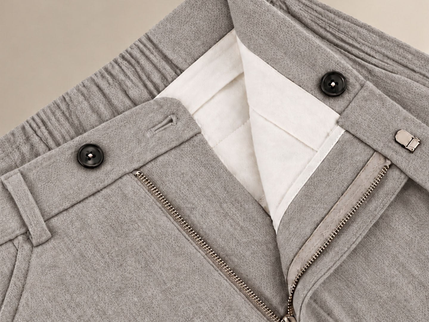 Elastic Waistband and Belt Loops