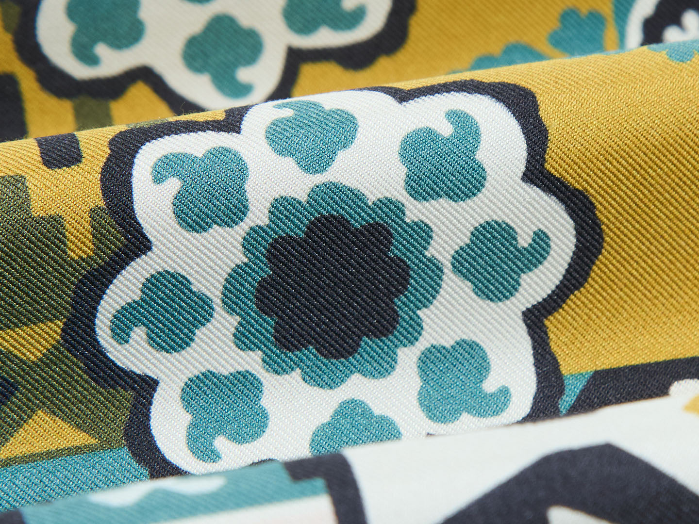 Mosaic Silk Fabric