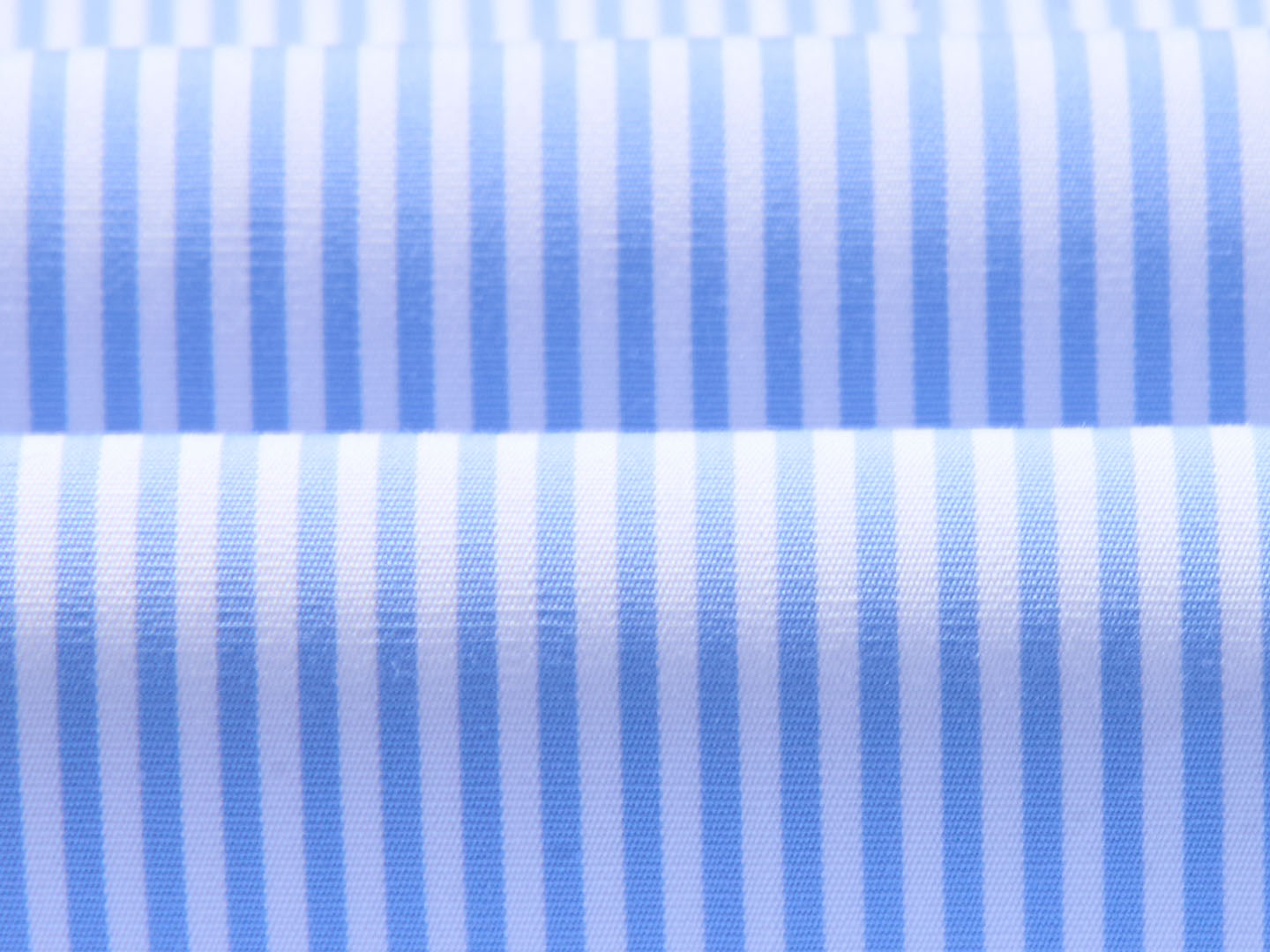 White & Blue Poplin Fabric