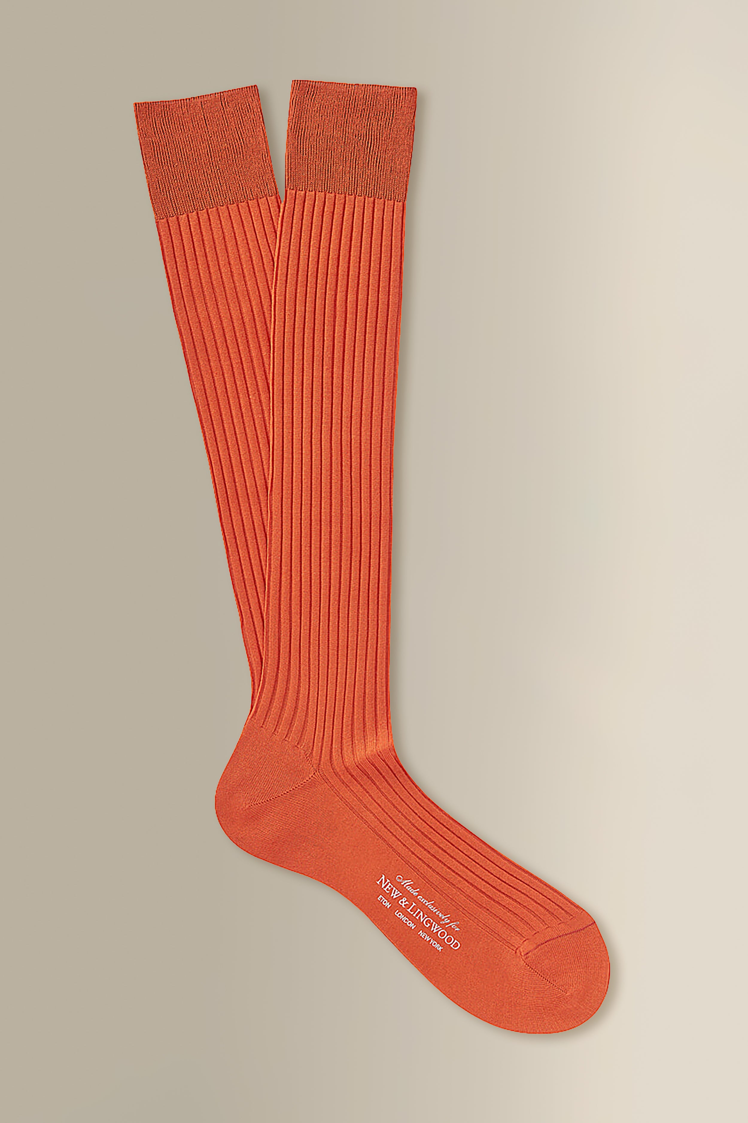 Rust Long Cotton Socks – New and Lingwood