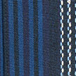 Navy Stripe Unlined Madras Dressing Gown