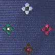 Blue Micro Floral Woven Silk Tie