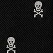 Black Heritage Skull & Crossbones Woven Silk Tie