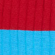 Red & Sky Stripe Long Lightweight Wool Socks