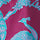 Fuchsia & Turquoise Peacock Unlined Silk Dressing Gown