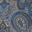 Tan Paisley Printed Silk Scarf