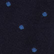 Navy & Blue Polka Dot Mid Calf Cotton Socks