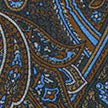 Khaki Paisley Printed Silk Scarf