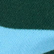 Green & Sky Stripe Mid Calf Cotton Socks
