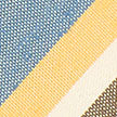 Blue & Yellow Stripe Cotton & Silk Tie