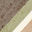 Brown & Green Stripe Cotton & Silk Tie