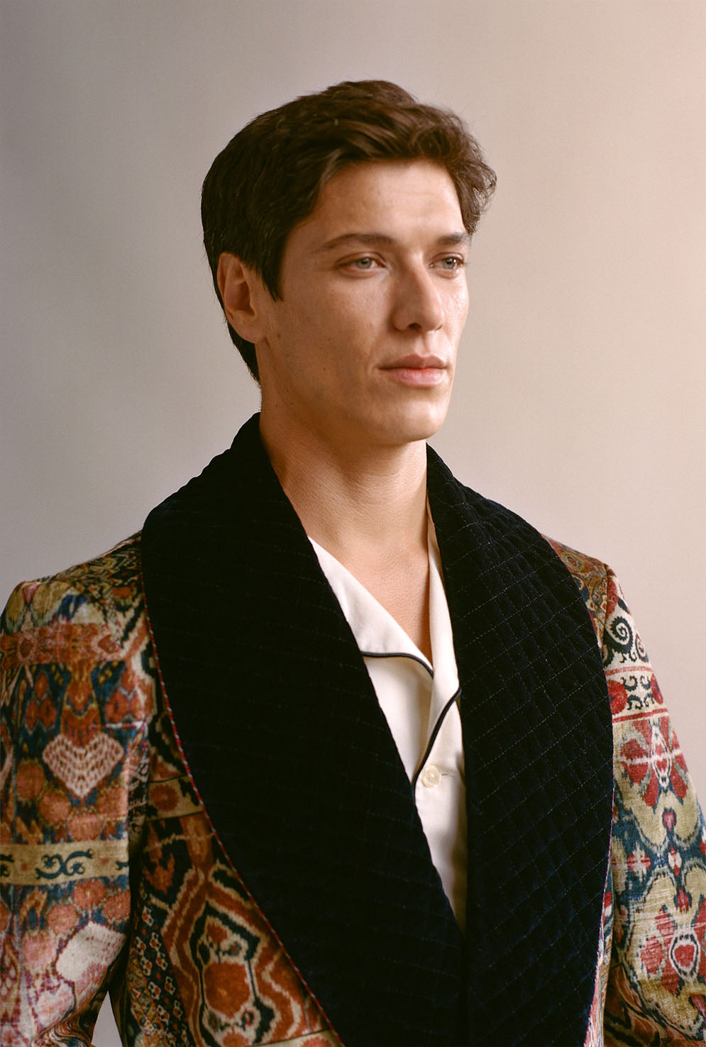 Rio Sienna Lined Velvet Dressing Gown