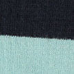 Navy & Sky Stripe Mid Calf Cotton Socks