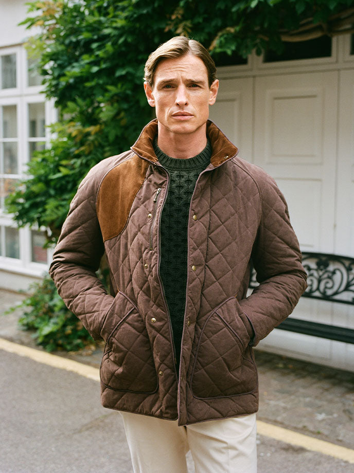 Dark Green Linen Carpenter Jacket – New and Lingwood