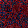 Burgundy & Navy Peacock Towelling Bathrobe