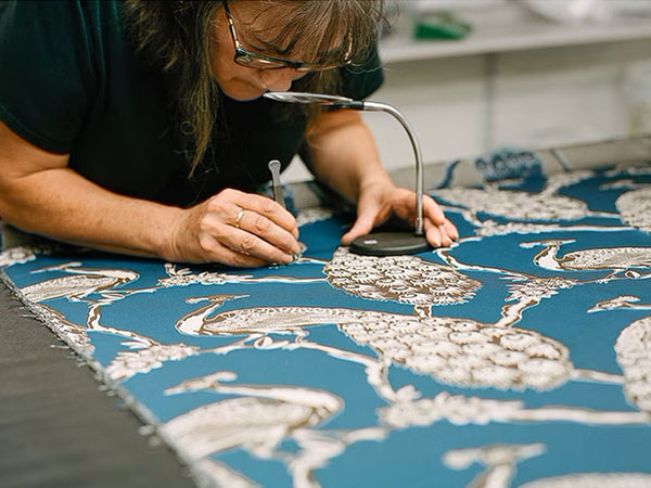 Find out how our jacquard silk is made