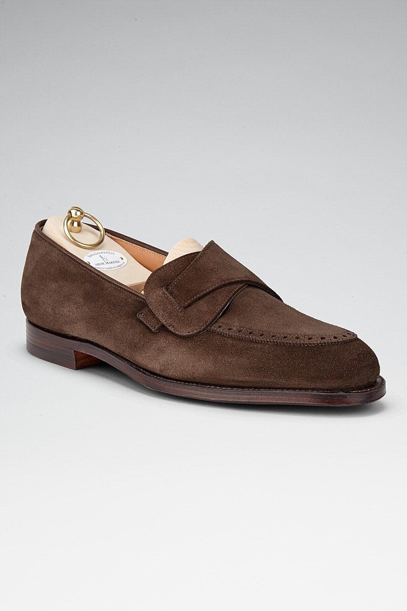 Espresso Calf Suede Butterfly Loafers