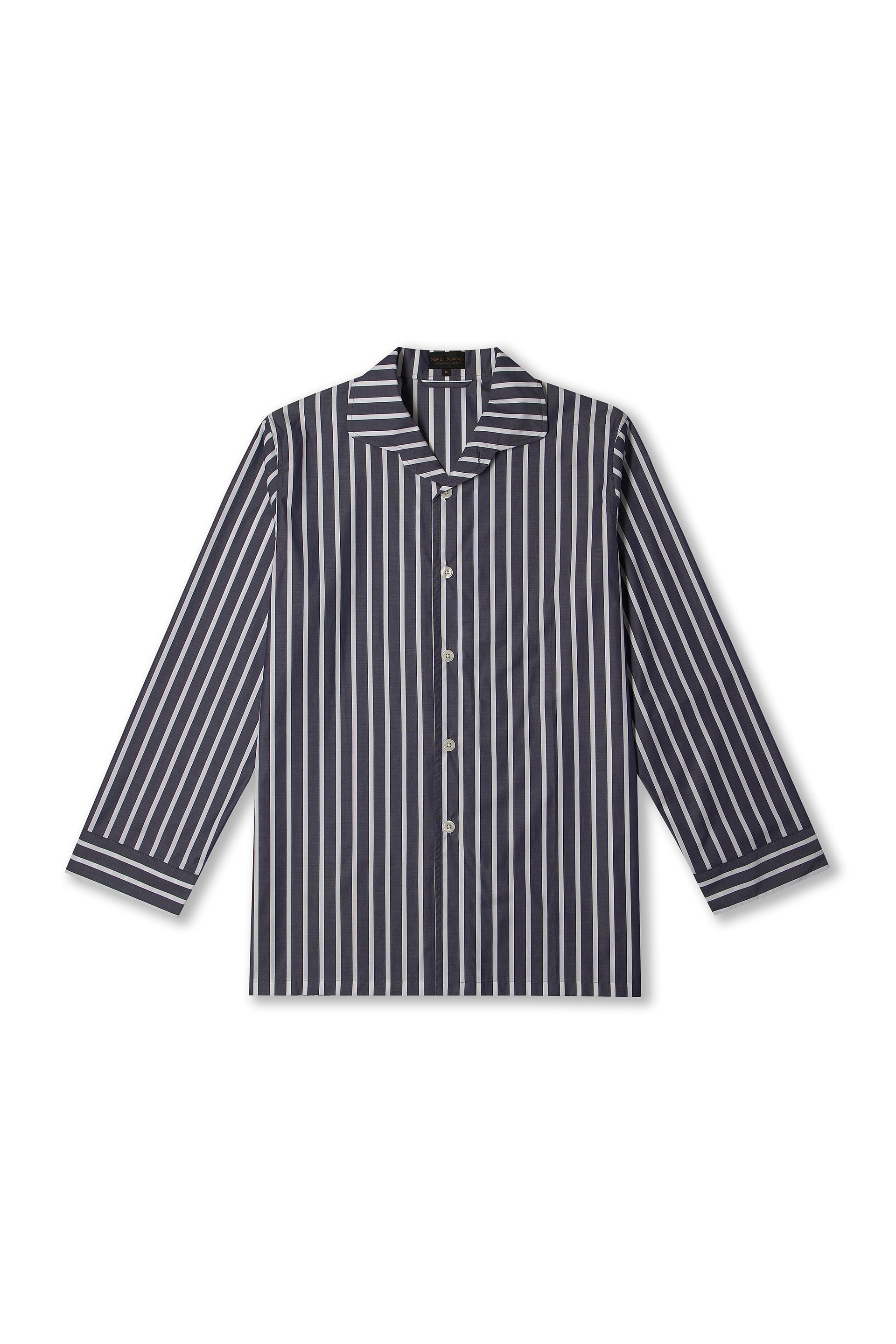 Navy Wide Stripe Lounge Shirt