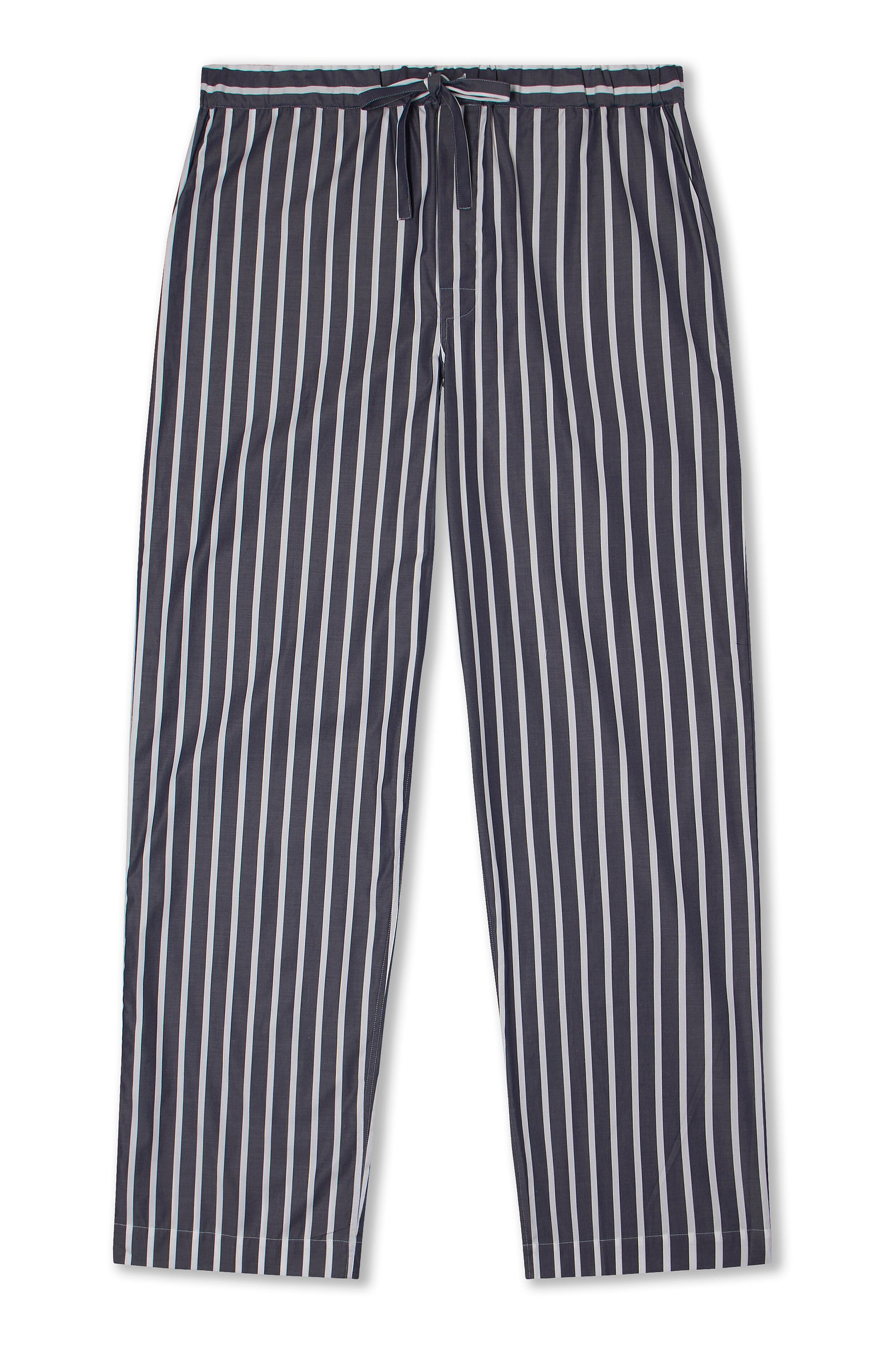 Navy & White Wide Stripe Lounge Trousers