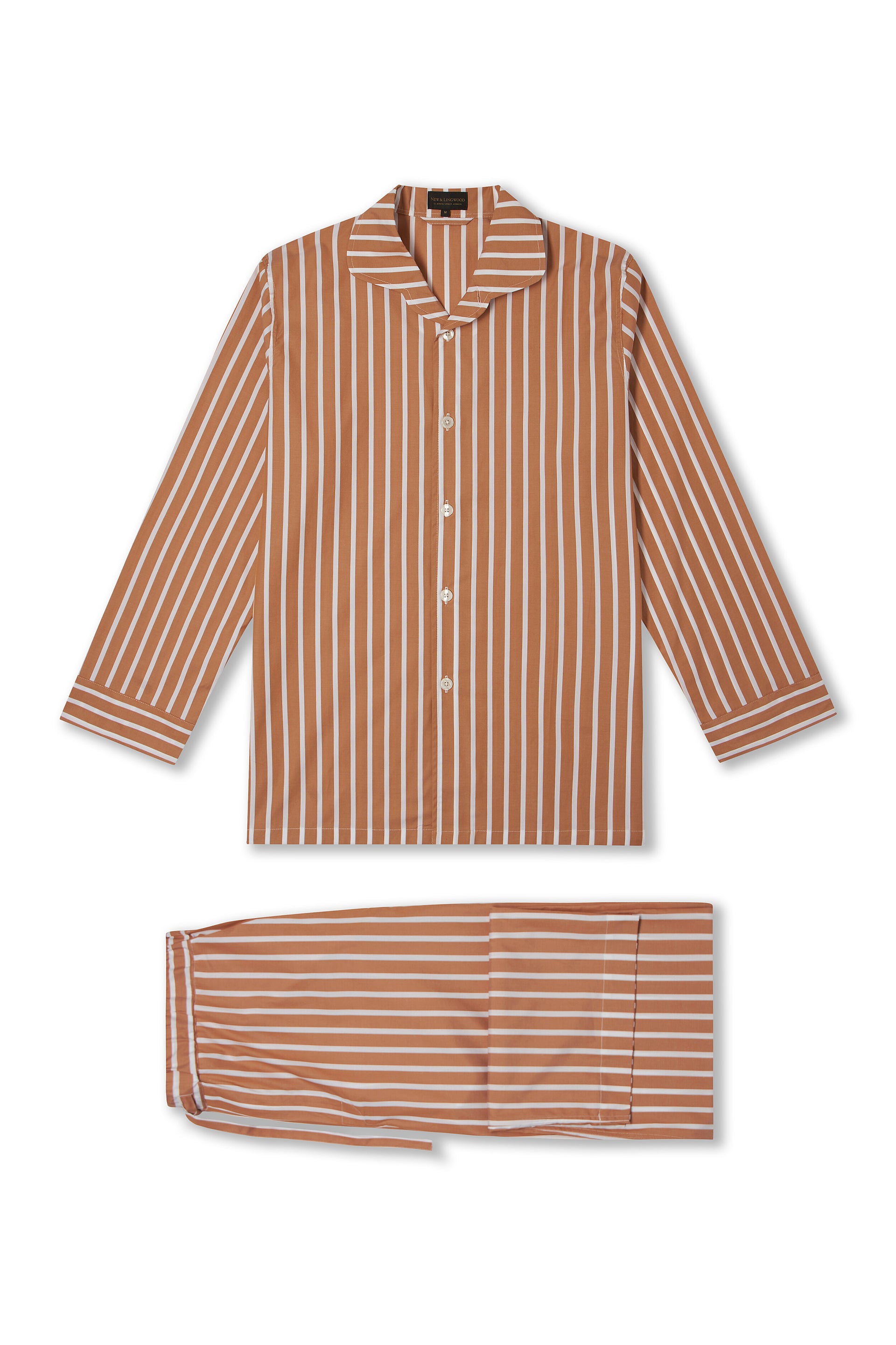 Orange & White Wide Stripe Lounge Trousers
