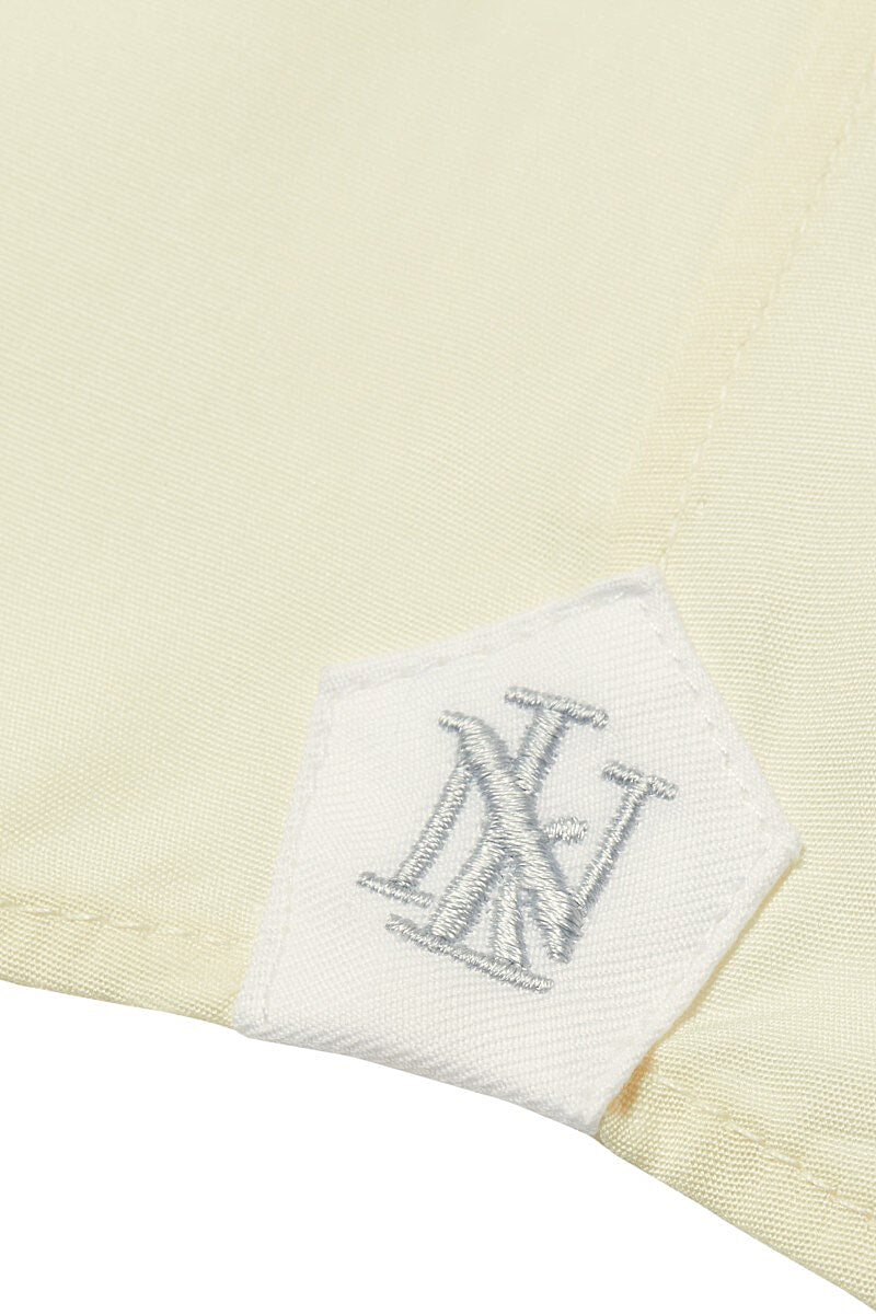 Cream Poplin Cutaway Collar Tailored Fit Single Cuff Shirt