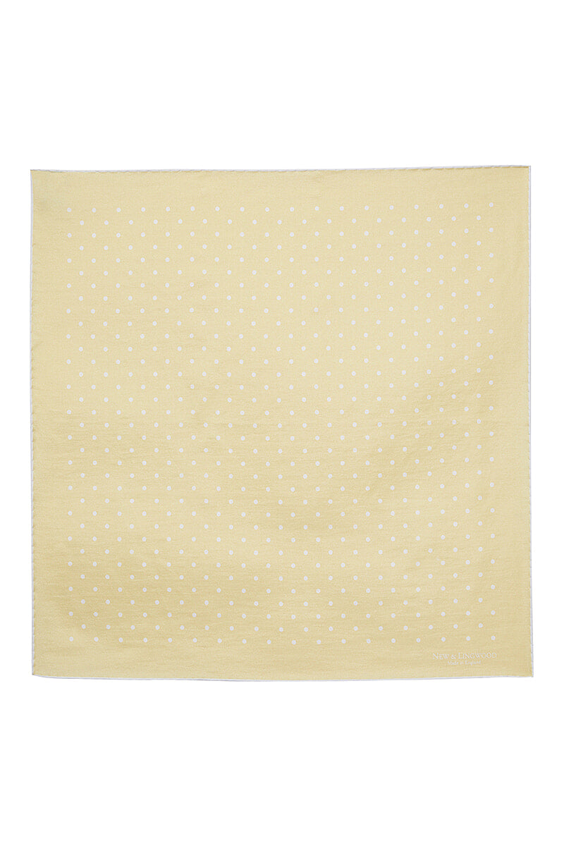 Gold Polka Dot Pocket Square