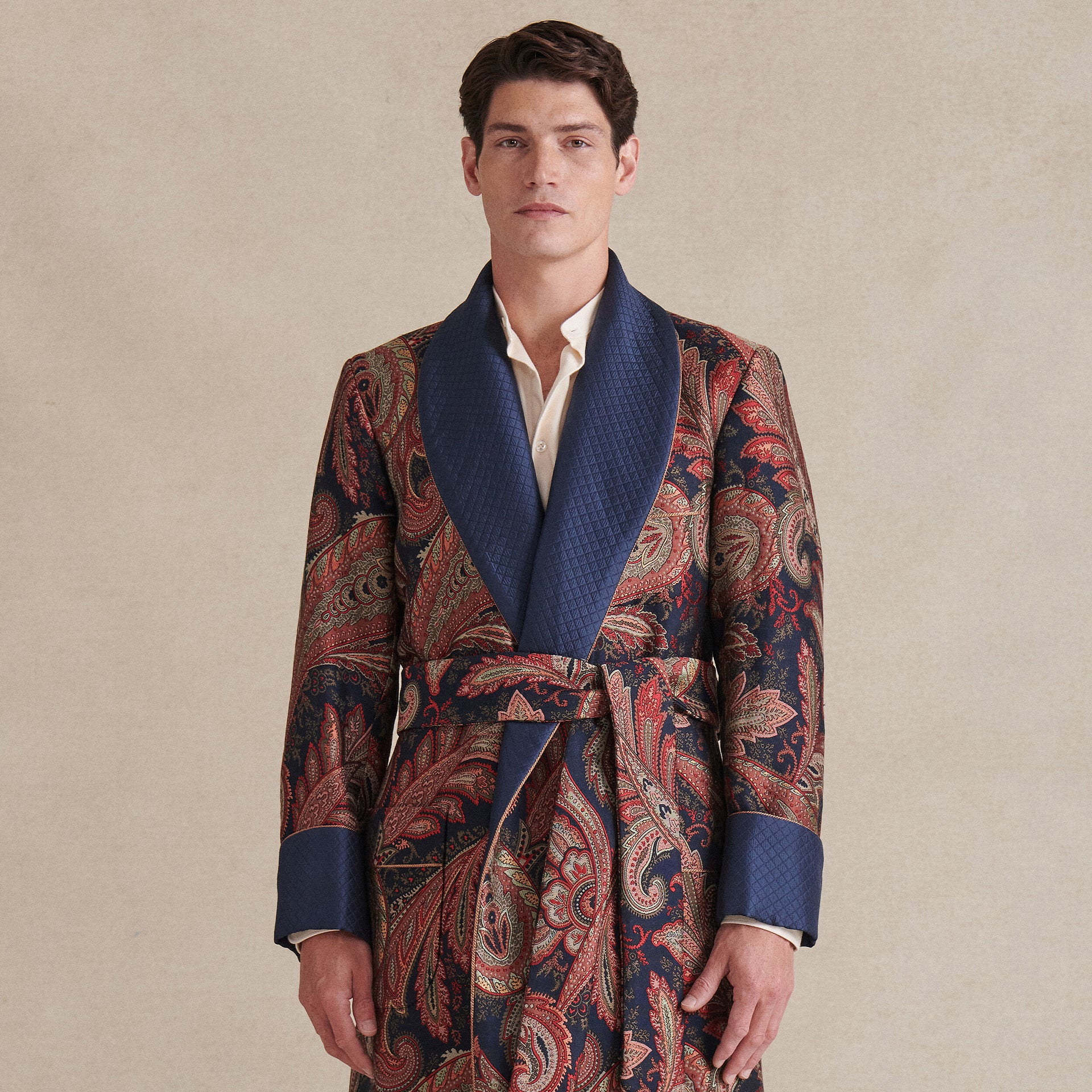 Livonia Paisley Lined Dressing Gown