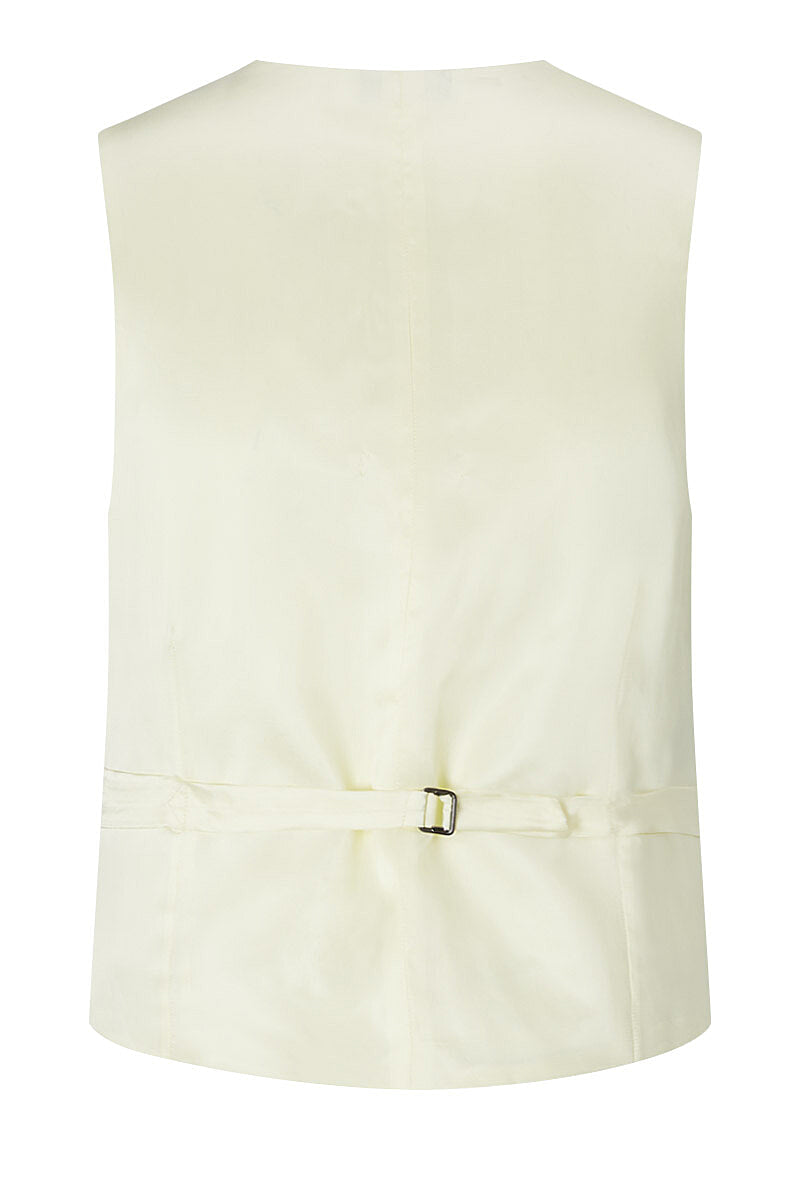 Buff Double-Breasted Morning Waistcoat