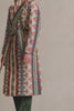 Embroidered Mosaic Lined Linen Dressing Gown