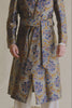 Blue & Orange Sohal Paisley Unlined Silk Dressing Gown