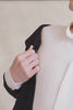 Navy Seersucker Double Breasted Jacket