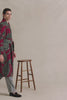 Red & Green Peacock Unlined Cashmere Dressing Gown