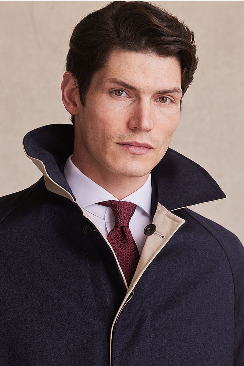 Cream Reversible Runcorn Overcoat