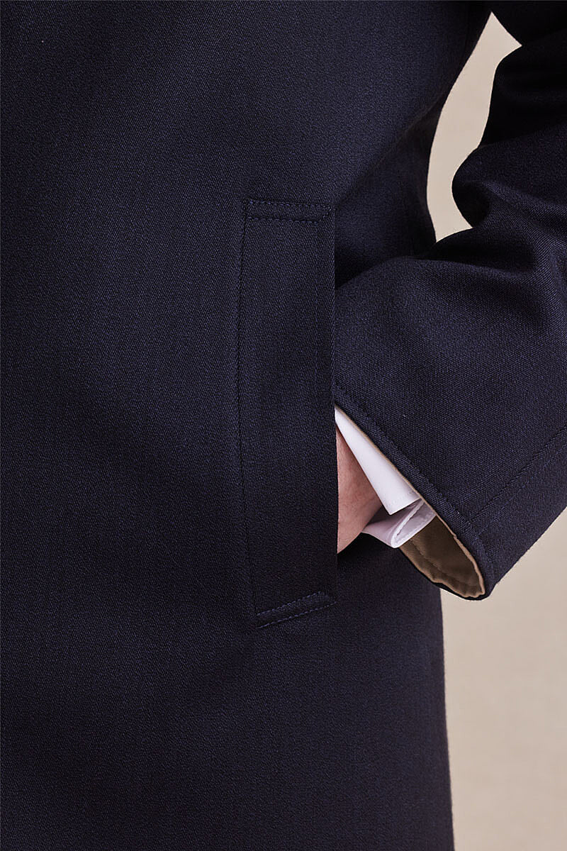 Cream Reversible Runcorn Overcoat