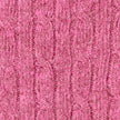 Pink Lambswool Cable Knit Crew Neck Jumper