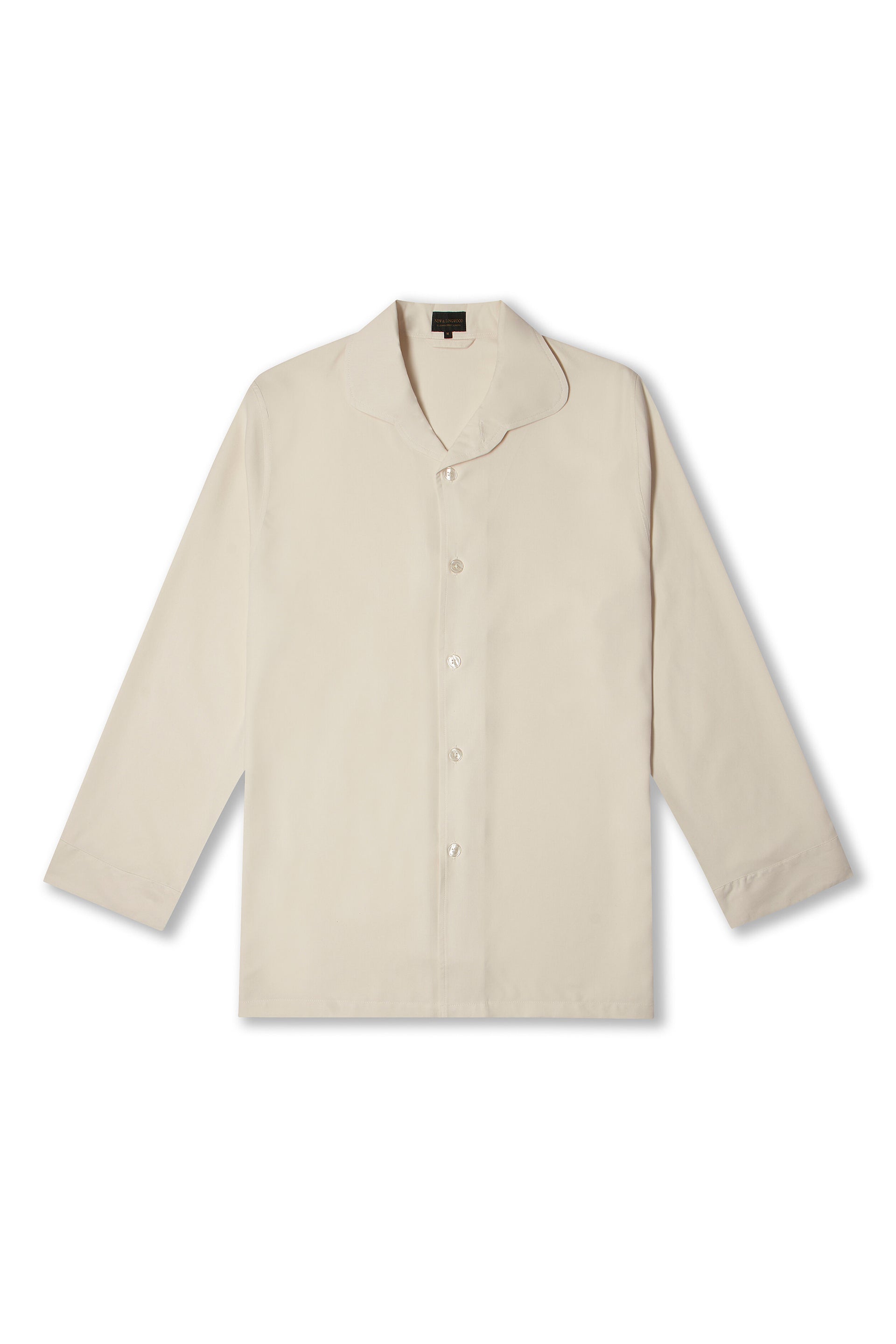 Ivory Sandwash Silk Lounge Shirt