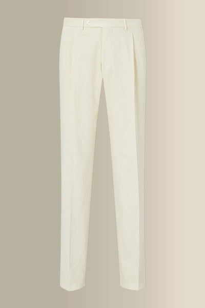 Ivory Single Pleat Chinos – New and Lingwood